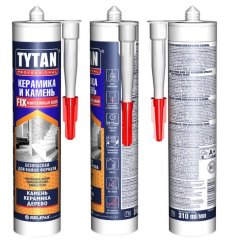 Клей "TYTAN Professional" КЕРАМИКА и КАМЕНЬ (белый) 310 мл (25 кгс/см²)