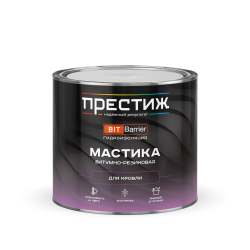 МАСТИКА битумно-резиновая для кровли ПРЕСТИЖ 2 кг 
