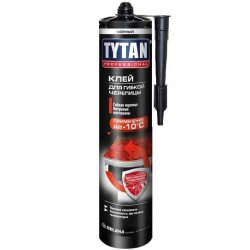 Клей "TYTAN Professional" ДЛЯ ГИБКОЙ ЧЕРЕПИЦЫ (чёрный) 310 мл