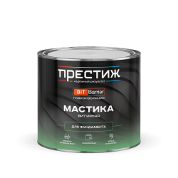 МАСТИКА битумная для фундамента ПРЕСТИЖ 2 кг 