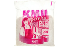 Клей обойный КМЦ EXTRA  200 г (1 упаковка=30 шт.) Обладает повышенной клеящей способностью.