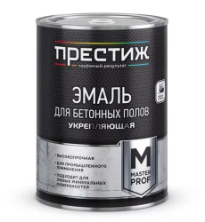 Эмаль акриловая ДЛЯ БЕТОННЫХ ПОЛОВ Престиж Мастер CЕРАЯ  1 кг  